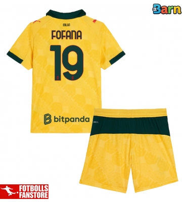 AC Milan Youssouf Fofana #19 Tredje Tröja Barn 2025-26 Kortärmad (+ Korta byxor)